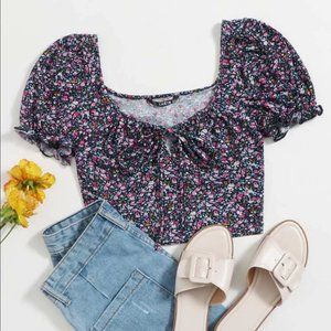 NWOT Shein floral top